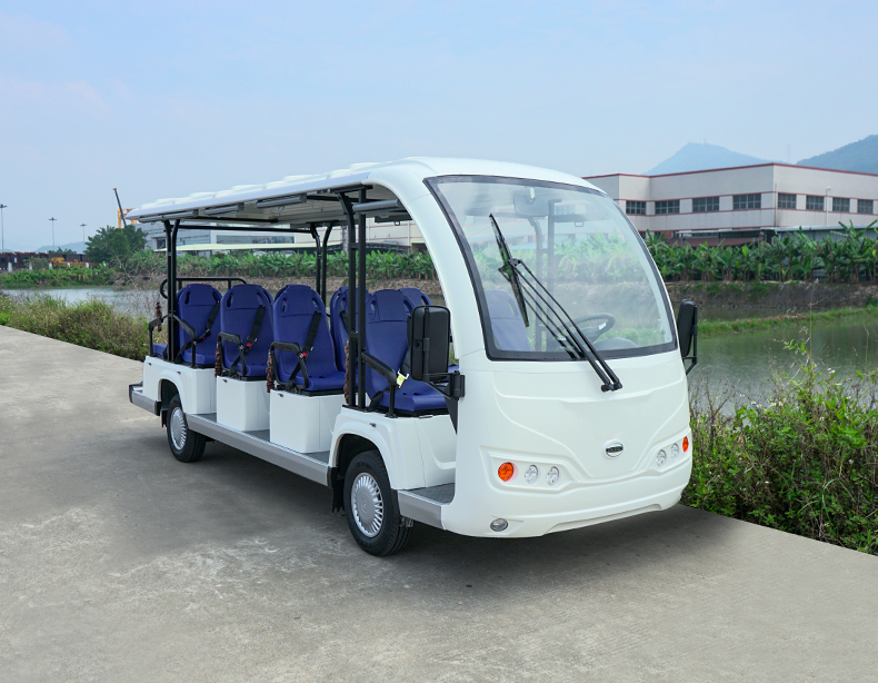 14座公交車座椅電動(dòng)觀光車高爾夫球車酒店景區(qū)樓盤(pán)物業(yè)度假村接待車看房車四輪電瓶車8座11座14座觀光車(圖1)